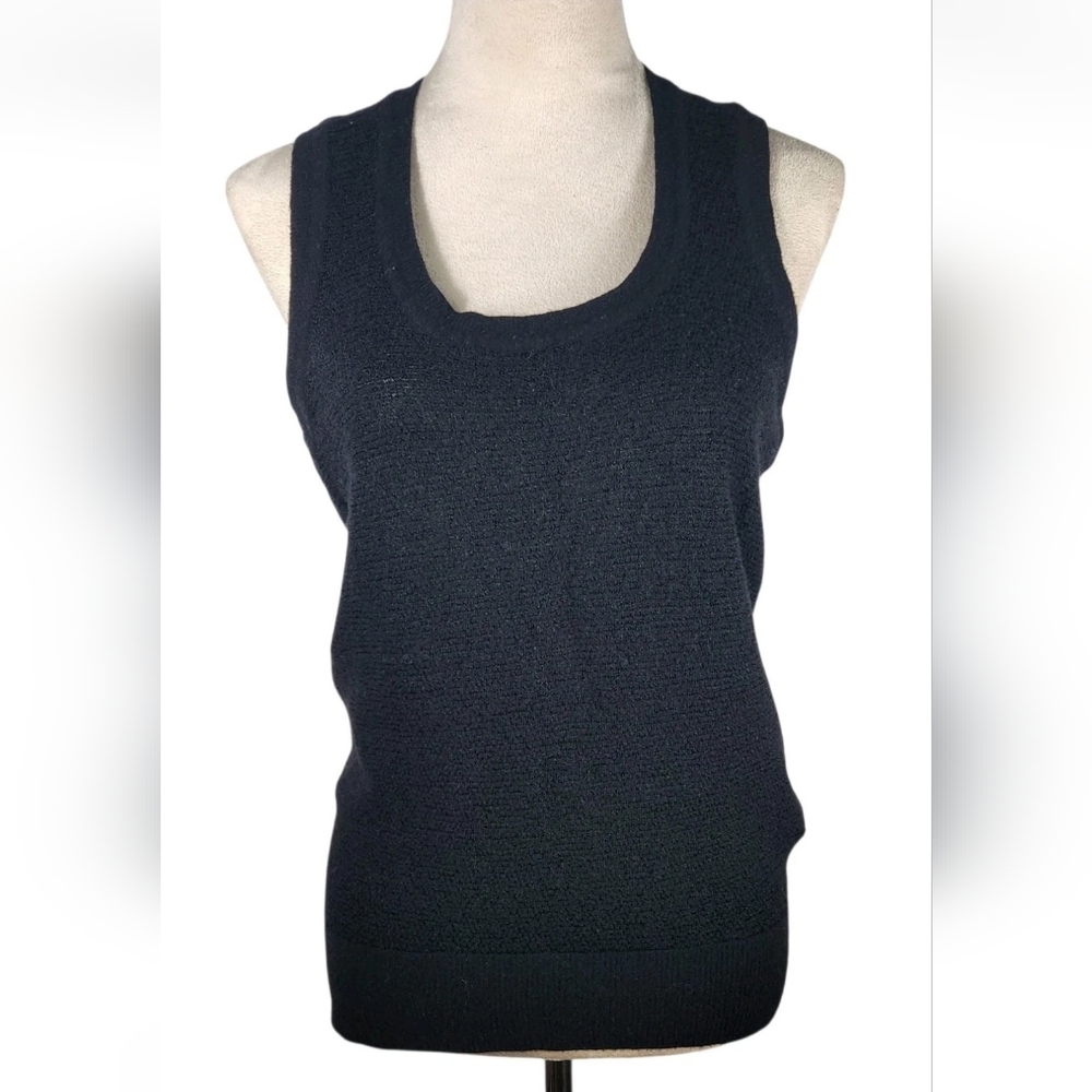 Alexander Wang "Black Label" High/low Sweater Tank Top Shirt Sz Small 31% Wool